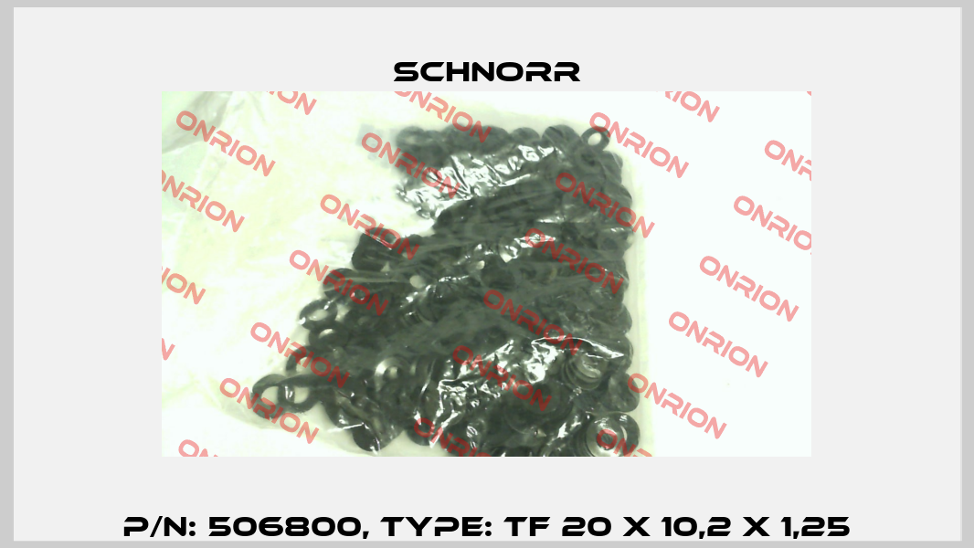P/N: 506800, Type: TF 20 X 10,2 X 1,25 Schnorr