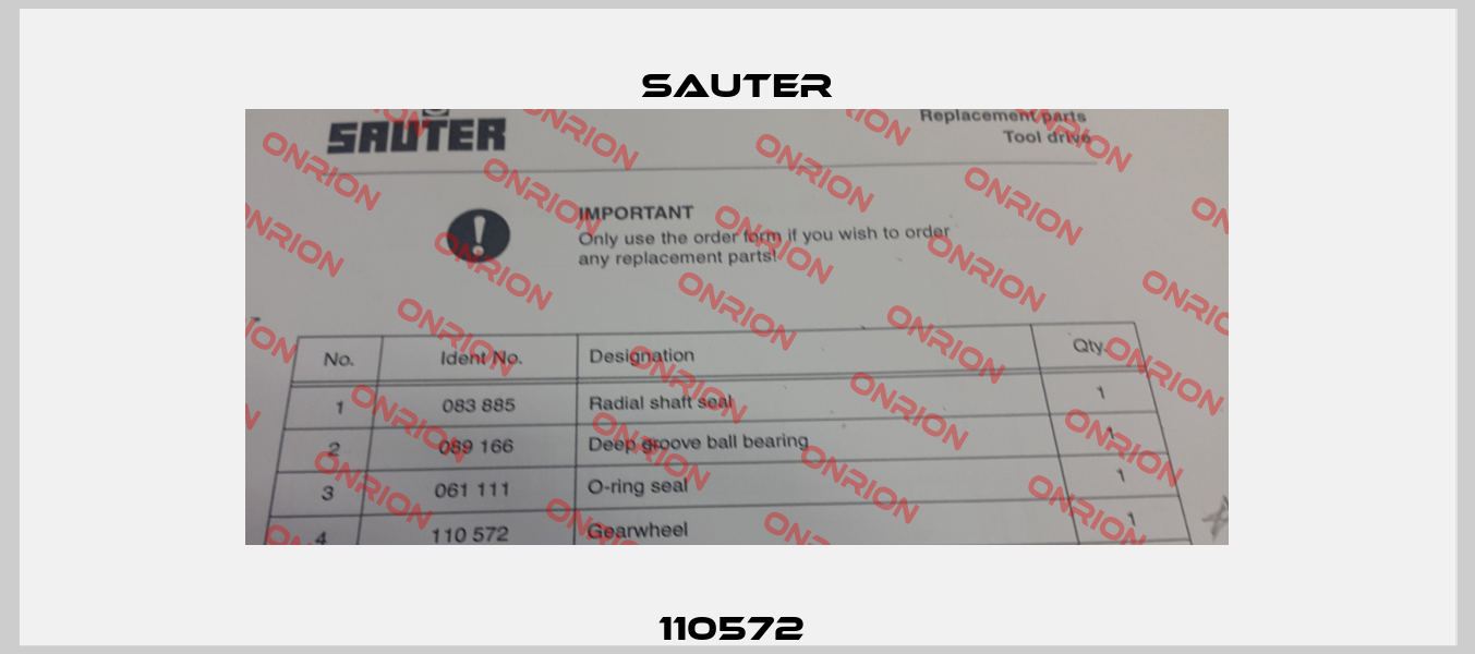 110572  Sauter