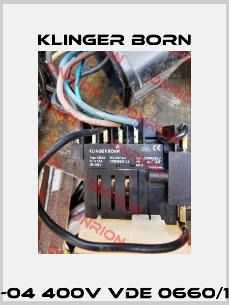 kb-04 400v vde 0660/102 Klinger Born