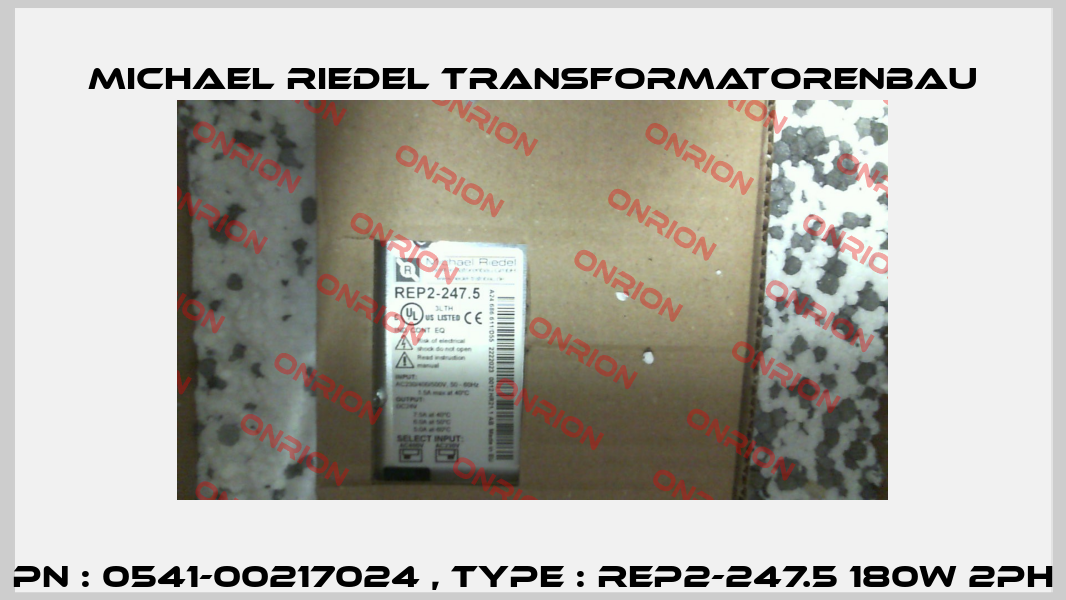 PN : 0541-00217024 , Type : REP2-247.5 180W 2ph Michael Riedel Transformatorenbau