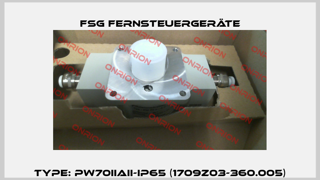 Type: PW70IIAII-IP65 (1709Z03-360.005) FSG Fernsteuergeräte
