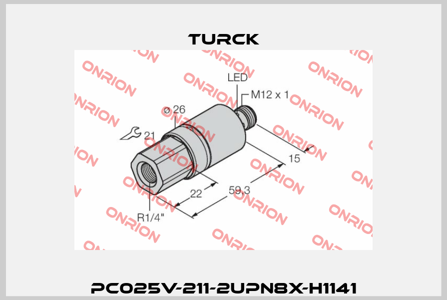 PC025V-211-2UPN8X-H1141 Turck