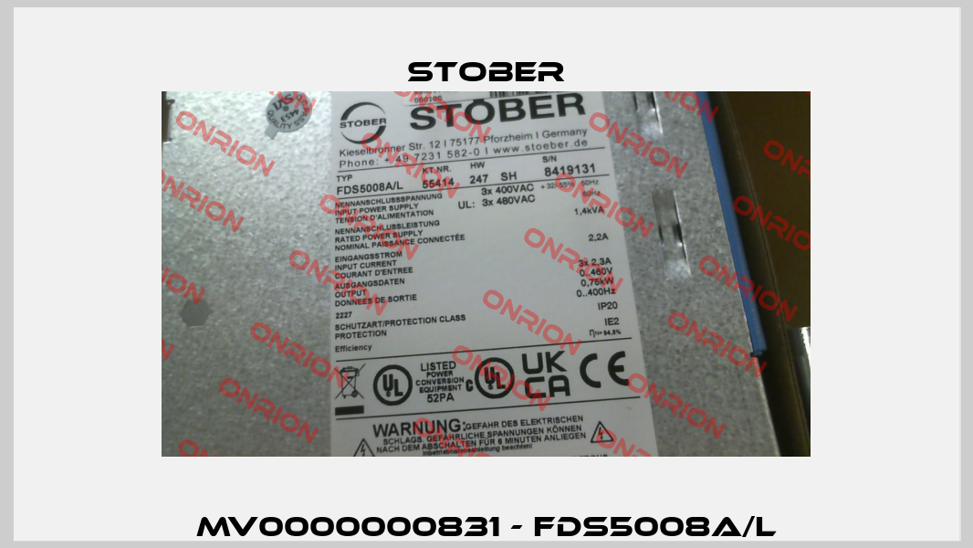 MV0000000831 - FDS5008A/L Stober