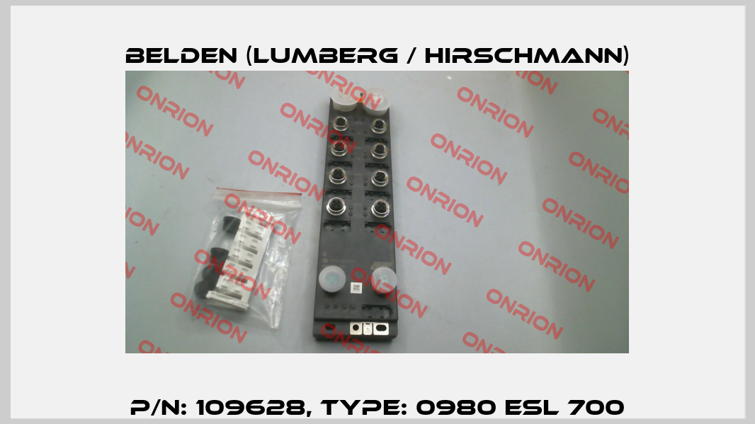 P/N: 109628, Type: 0980 ESL 700 Belden (Lumberg / Hirschmann)