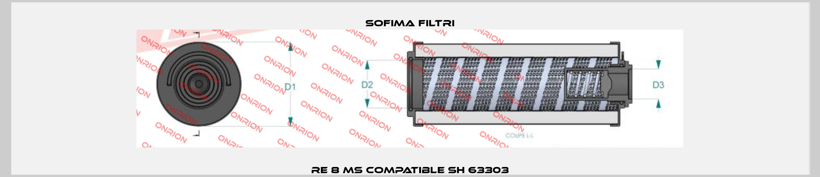 RE 8 MS compatible SH 63303 Sofima Filtri