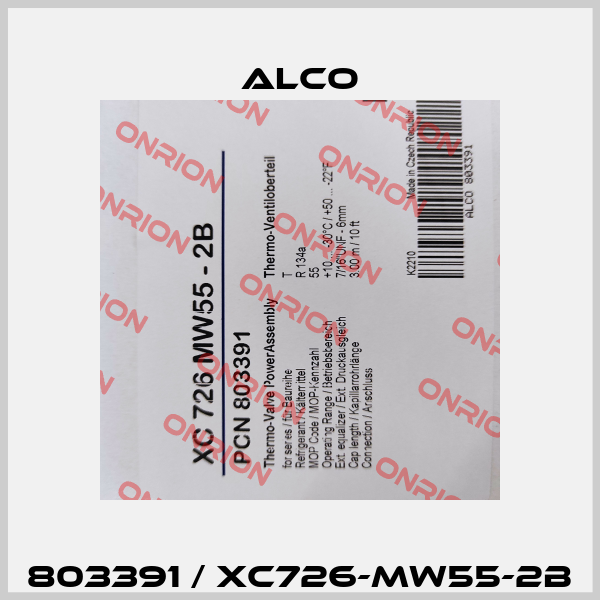 803391 / XC726-MW55-2B Alco