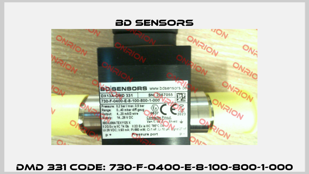 DMD 331 Code: 730-F-0400-E-8-100-800-1-000 Bd Sensors