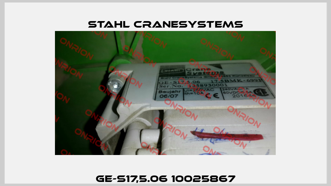 GE-S17,5.06 10025867 Stahl CraneSystems