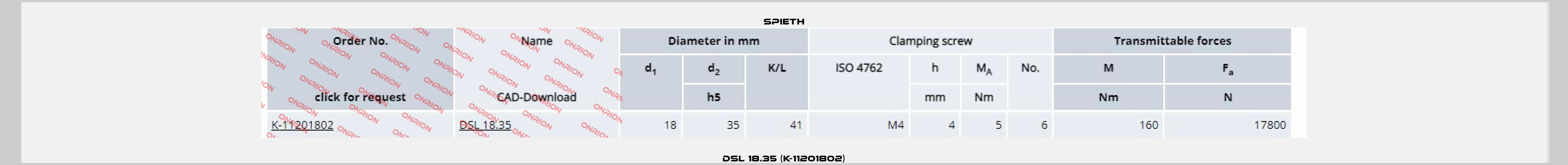DSL 18.35 (K-11201802) Spieth