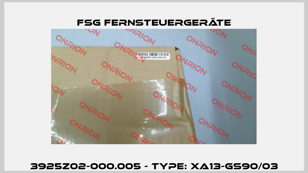 3925Z02-000.005 - Type: XA13-GS90/03 FSG Fernsteuergeräte