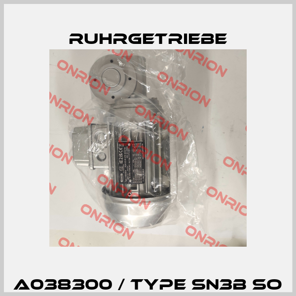 A038300 / Type SN3B So Ruhrgetriebe