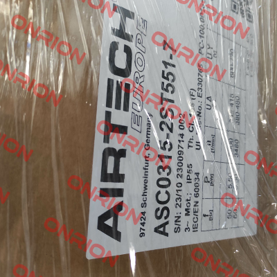MVTB-0315-2ST551-7 Airtech