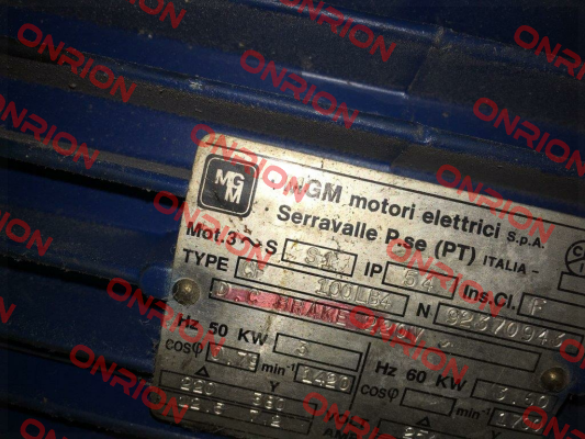 CF 100LB4 obsolete, replaced by BA 100 LB4 M.G.M MOTORI