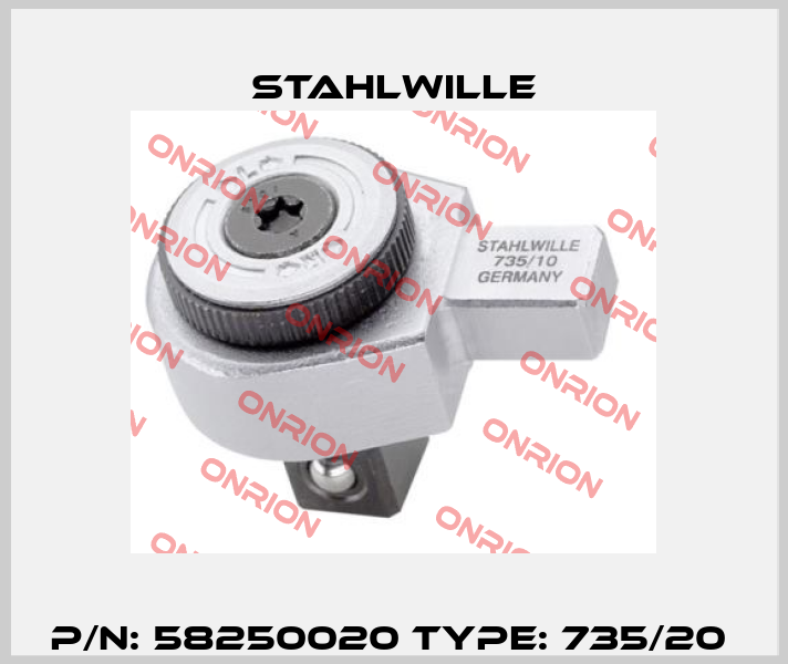 P/N: 58250020 Type: 735/20  Stahlwille